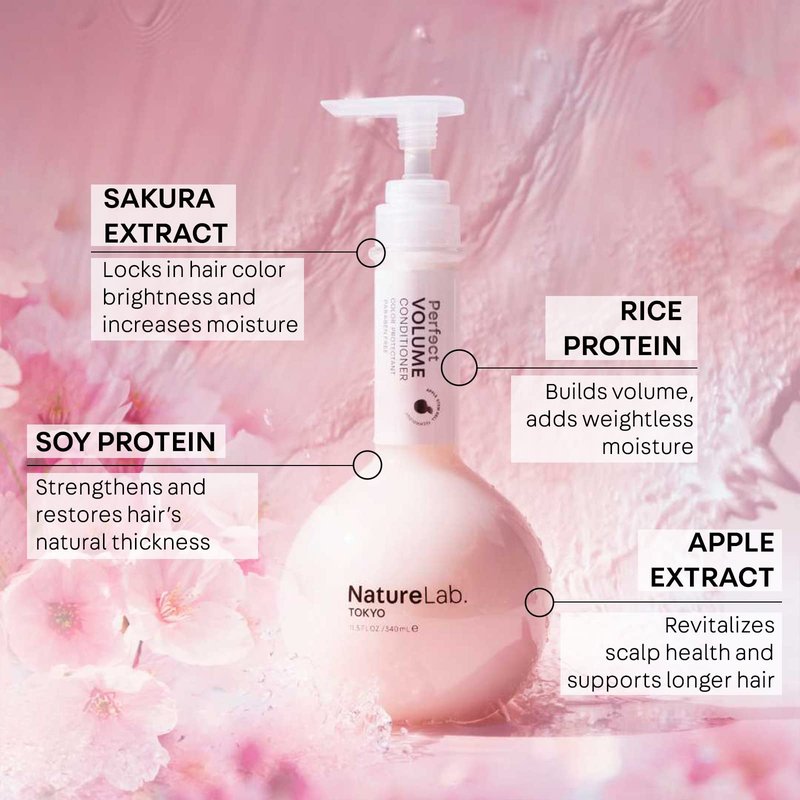 NatureLab.TOKYO Perfect Volume Conditioner: Lightweight Hair Conditioner, Build Lift, and Body to Flat, Fine, or Limp Hair I 11.5 FL OZ / 340ml (2 Pack) | $38 VALUE