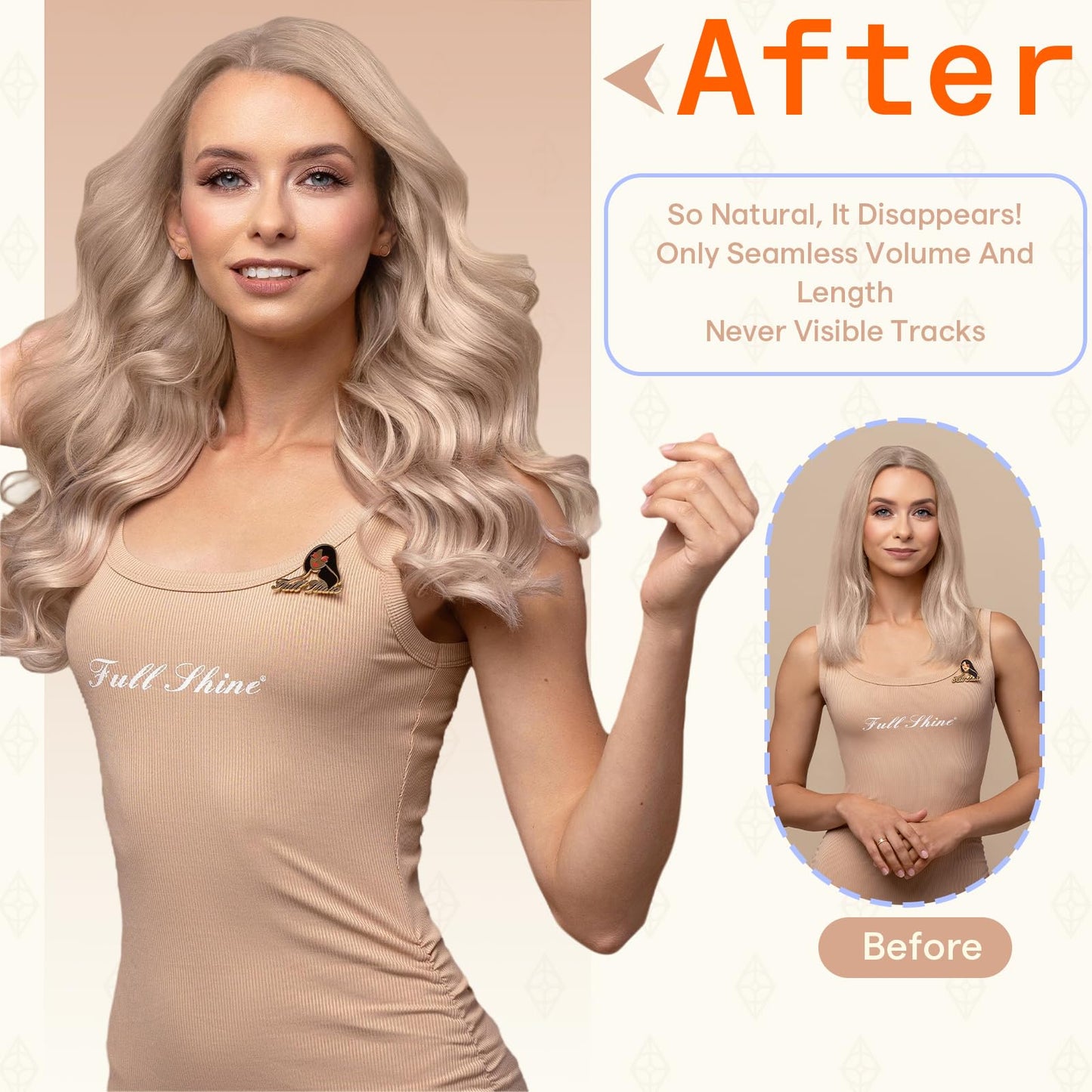 Full Shine Tape in Hair Extensions Human Hair 16 Inch Color 18 Dirty Blonde Highlighted 613 Ash Blonde Invisible Tape Ins Human Hair Extensions 50 Grams 20PCS Thick End for Party