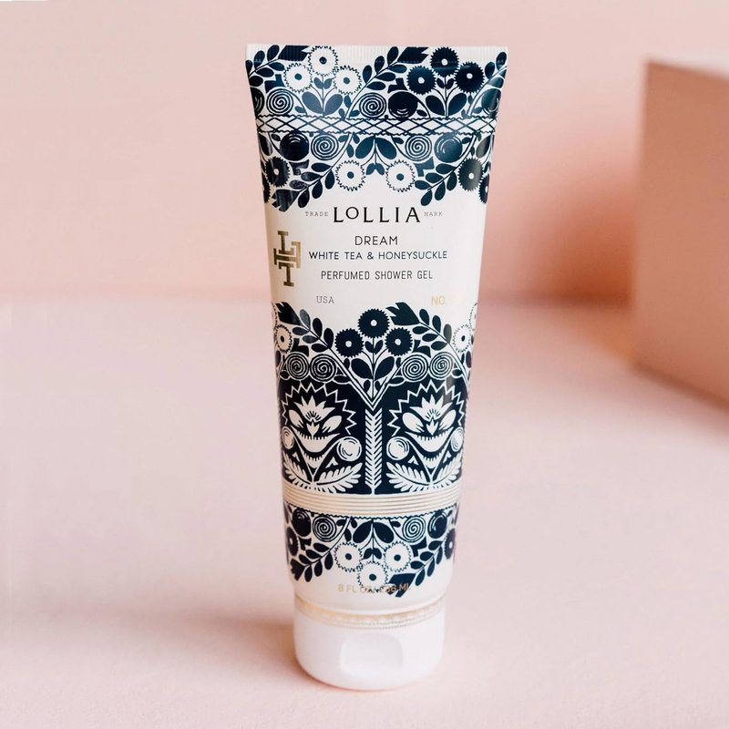 Lollia Dream Shower Gel - Hydrating Women's Body Wash with White Tea & Honeysuckle | 8 fl oz, Luxury Shea Moisture