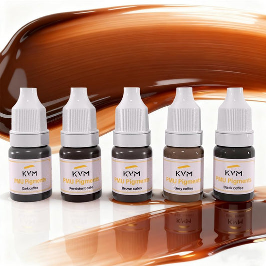 KVM Permanent Makeup Pigments - Long-Lasting Waterproof Color for Brows & Lips | Fade-Resistant Formula