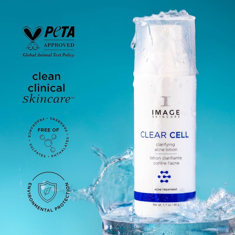 IMAGE Skincare Clear Cell Acne Treatment Lotion - Benzoyl Peroxide Formula, 1.7 oz | Treats & Prevents Blemishes