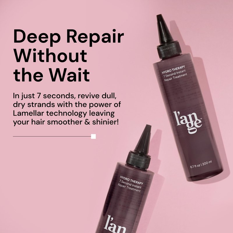 L'ANGE HAIR Hydro Therapy 7-Second Instant Repair | Hydrating & Moisturizing Lamellar Hair Care Treatment | Detangler, Gloss & Anti Frizz Hair Products | Paraben-Free & Safe for Colored Hair