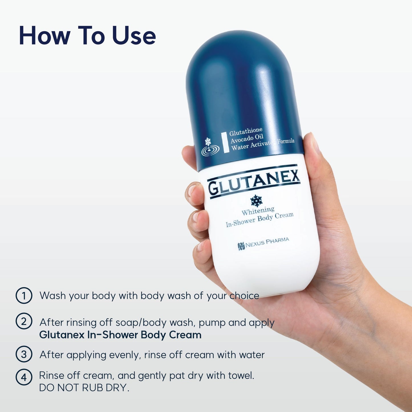Glutanex In-Shower Body Cream, 300ml, 10.14 Ounce (Pack of 1)