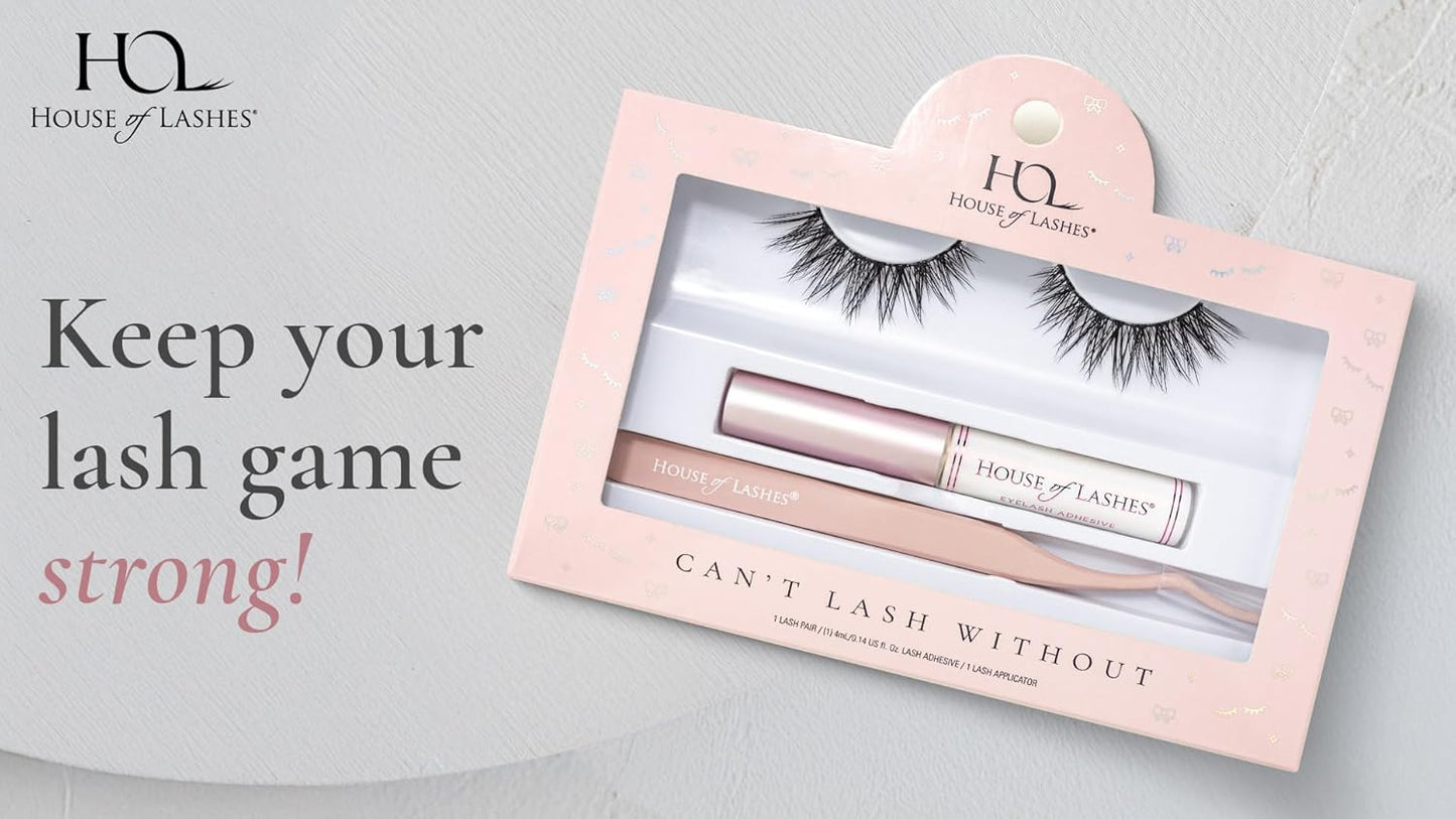 Complete Lash Kit - Iconic Lite Faux Mink Lashes with Clear Glue & Precision Applicator | All-Day Wear