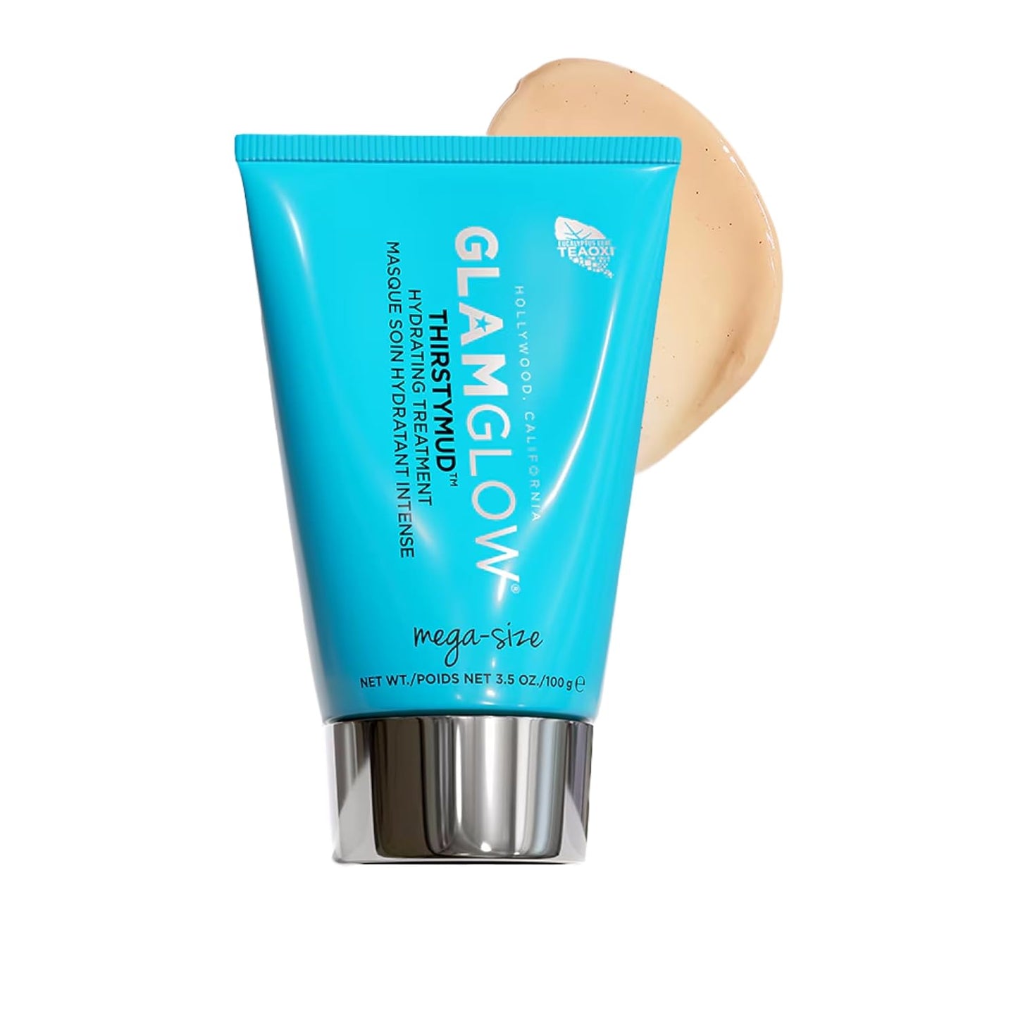 Glamglow THIRSTYMUD Hydrating Treatment Face Mask - 24-Hour Moisturizing for Dry Skin | Soothing Hyaluronic Acid Formula