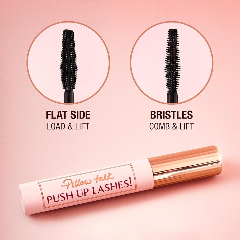 Charlotte Tilbury Pillow Talk Push Up Lashes Mascara - Lengthening & Volume Boosting Formula | Smudge-Proof, 24HR Lift Effect