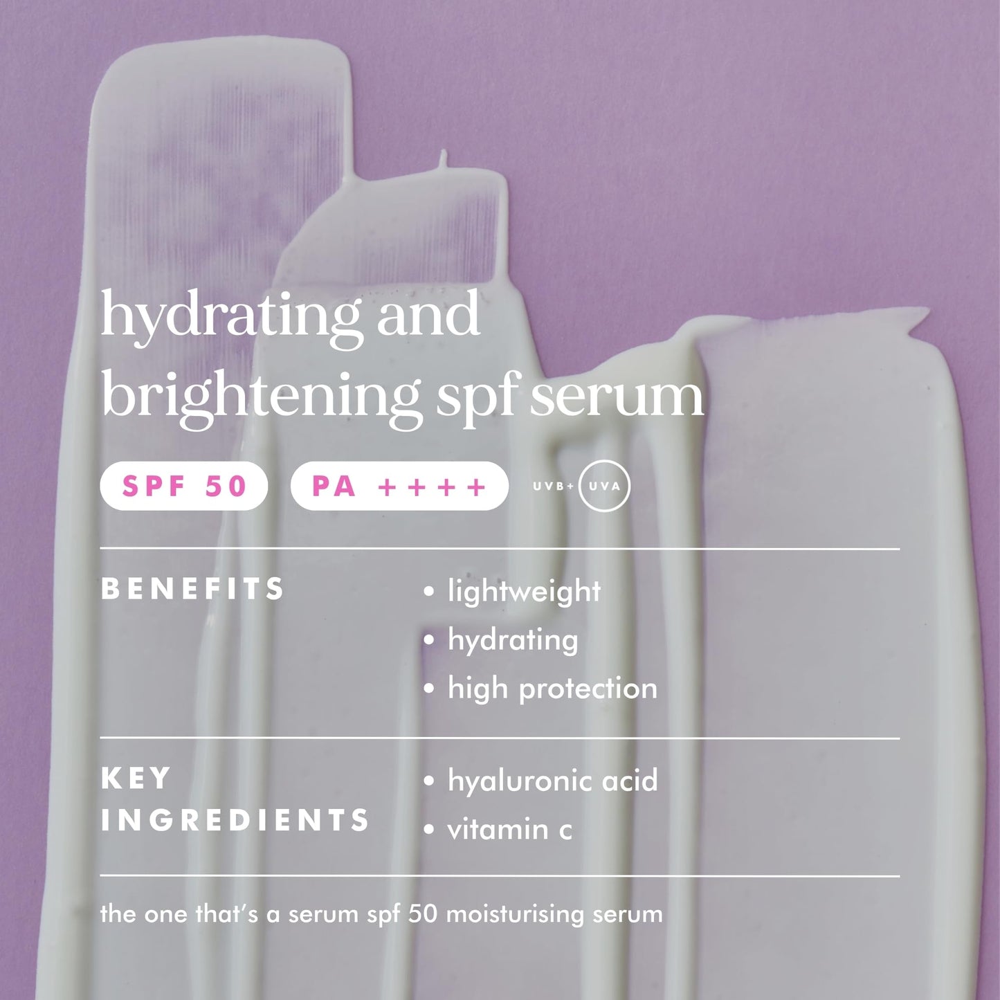 The One Thats a Serum SPF 50 by Hello Sunday for Unisex - 1.1 oz Serum