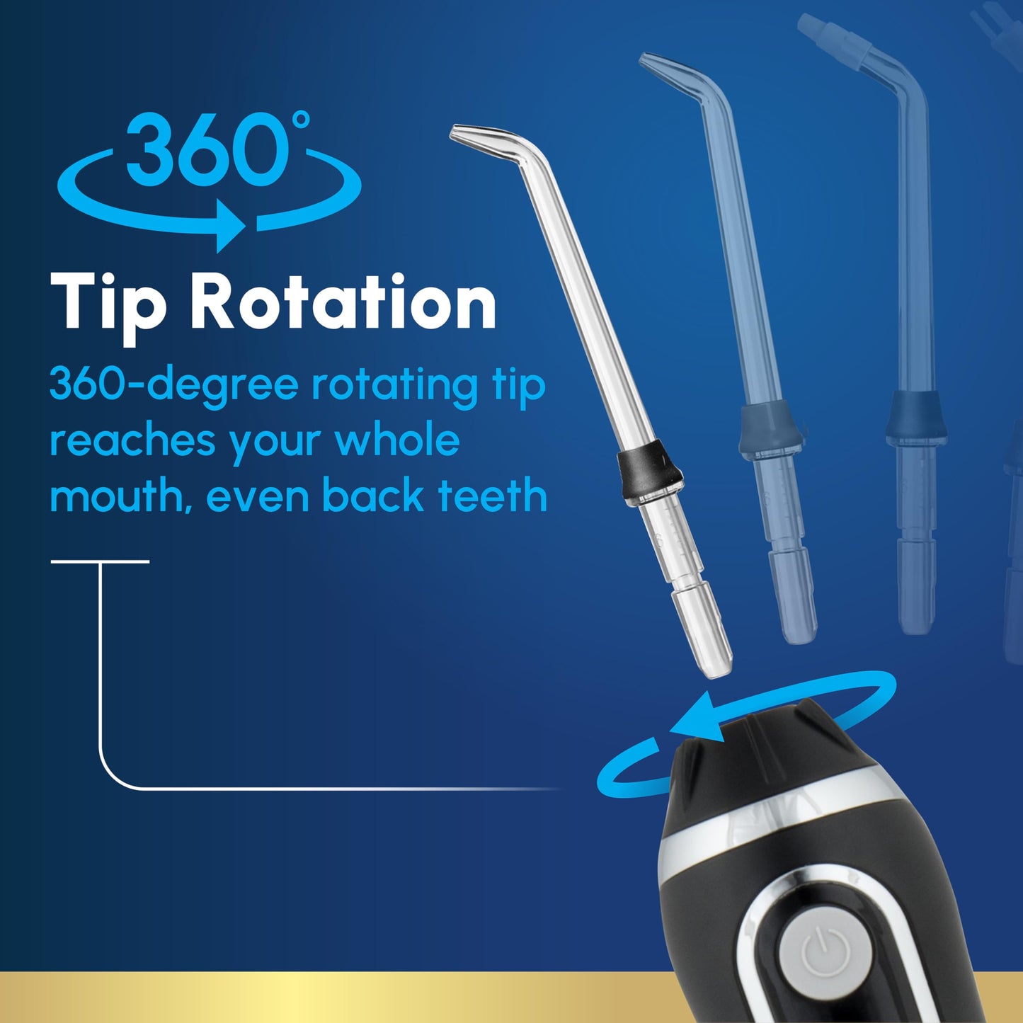 Waterpik Cordless Advanced Water Flosser for Teeth, Gums, Braces, Dental Care with Travel Bag and 4 Tips, ADA Accepted, Rechargeable, Portable, and Waterproof