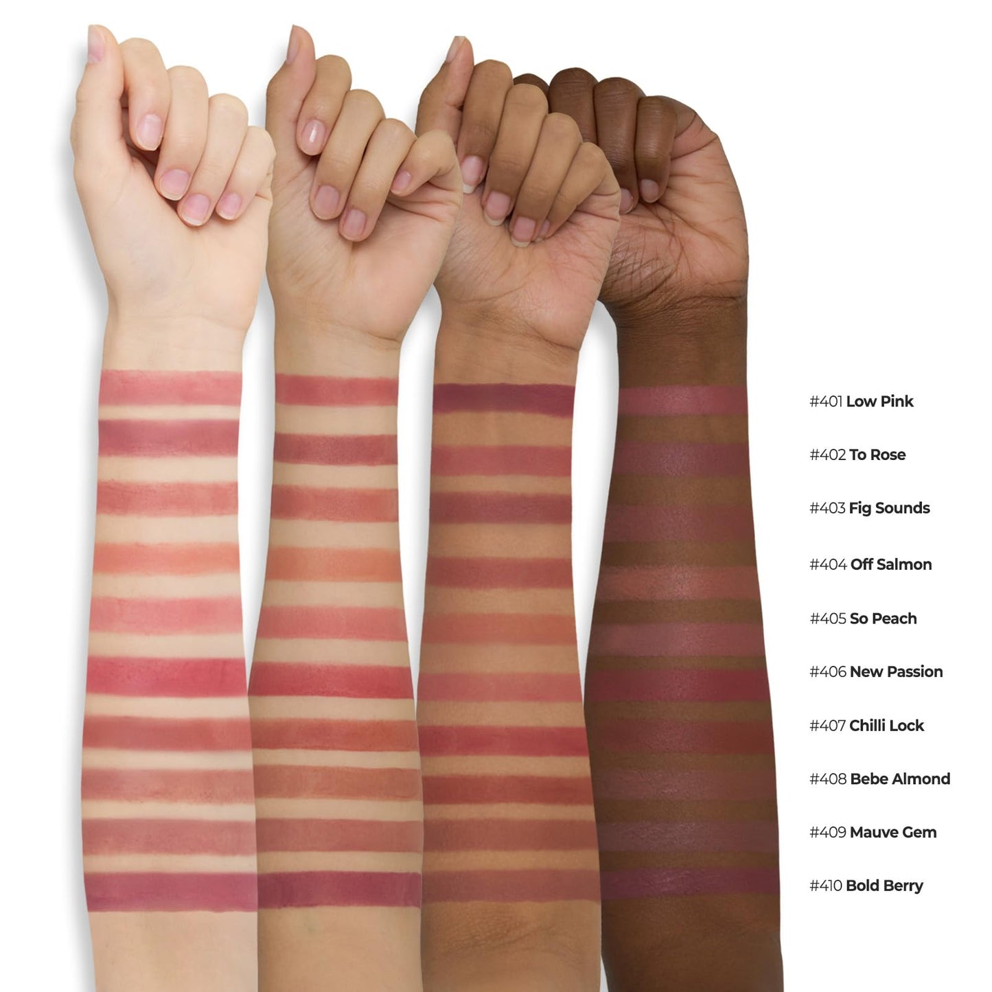 Laka Bulky Matte Lipstick, 4g/0.14oz., Long Wear, Non-Drying Lip Stain Stick with High Pigmentation, Voluminous Lips, K-Beauty (#406 New Passion)