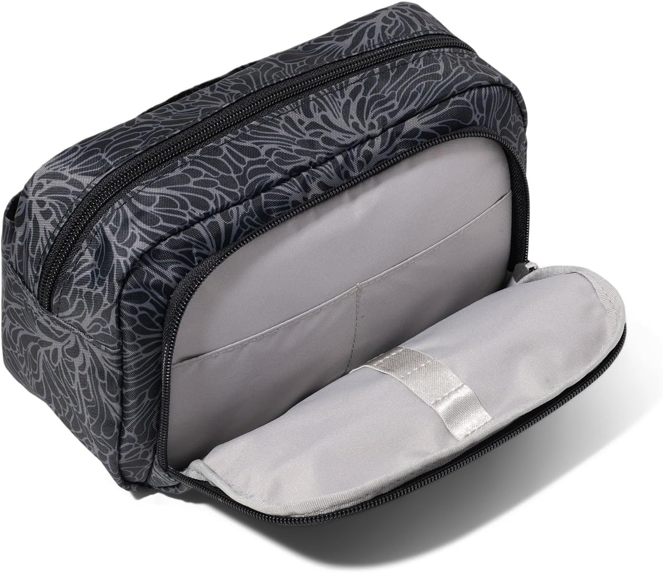 Pocket Cosmetic Makeup Bag - Lightweight Organizer with Brush Holder | 9.4”x5.5”x3.5” Travel Essential