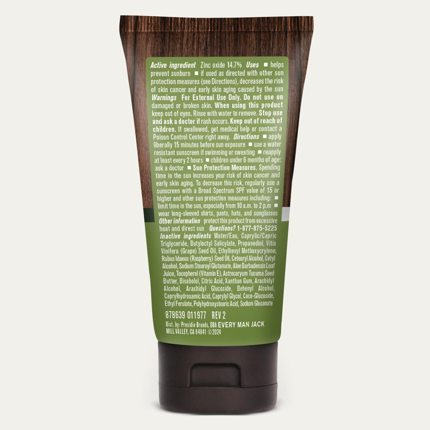 Every Man Jack Men's Mineral Face Lotion w/Broad Spectrum SPF 30 Sunscreen w/Zinc Oxide - Dermatologist Tested UVA/UVB Protection - Daily Moisturizer to Protect & Relieve Dry Skin - 2 Fl Oz (2 Pack)