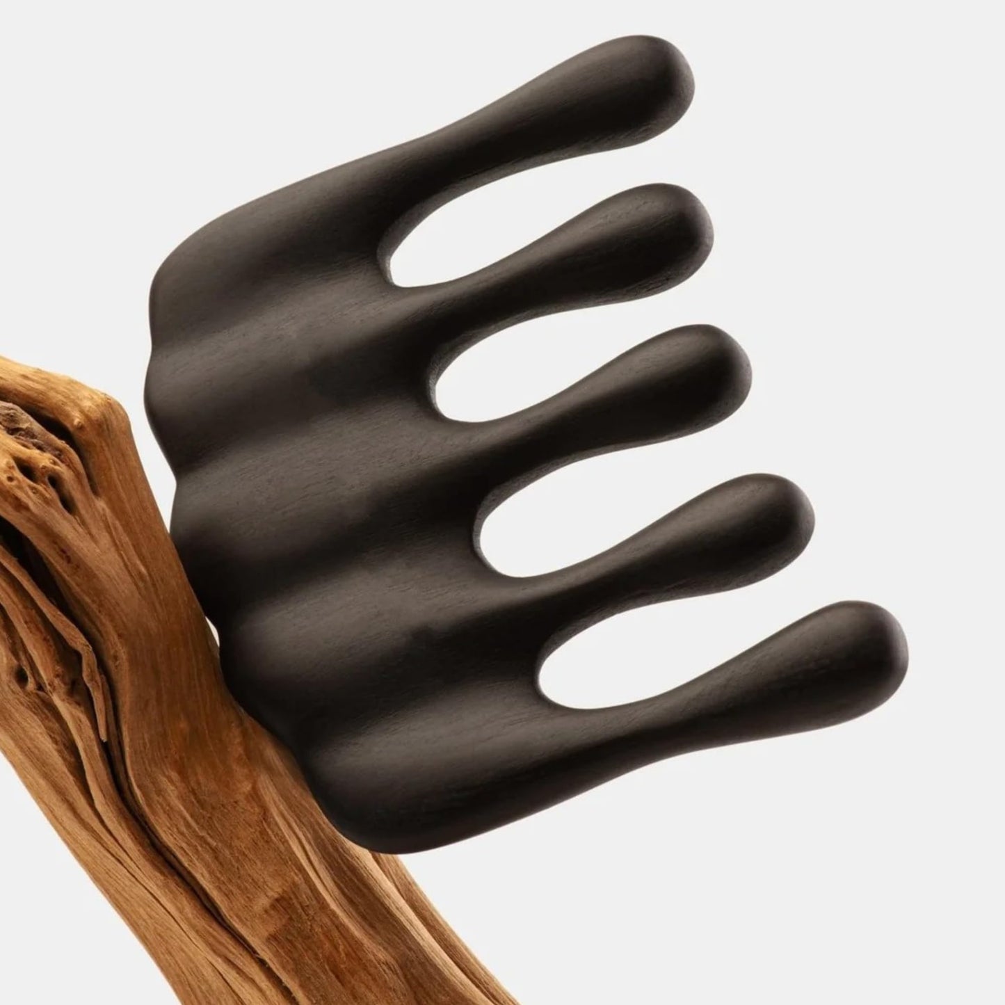 Handmade Wooden Hair Comb for Women Handmade Wooden Gua Sha Scalp Massager Natural Hair Stimulating Tool for Relaxation Lymphatic Drainage Stress Relief & Improved Circulation Eco-Friendly Self-Care Massage Tool for Healthy Hair Growth (Pear)