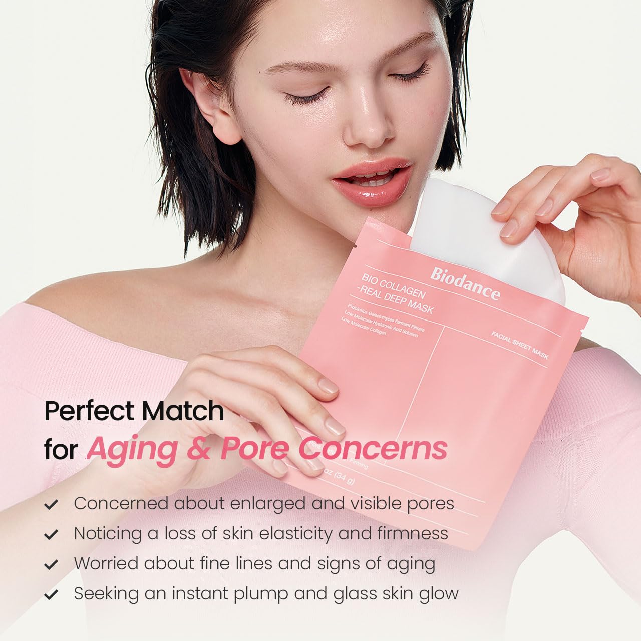 BIODANCE Essential Duo: Bio-Collagen Mask & Glow Essence Cream Set, Korean Skincare Duo for Glass Skin, Dewy Glow, Plumping, Radiance, Korean Skin Care, Skin Care Routine Set
