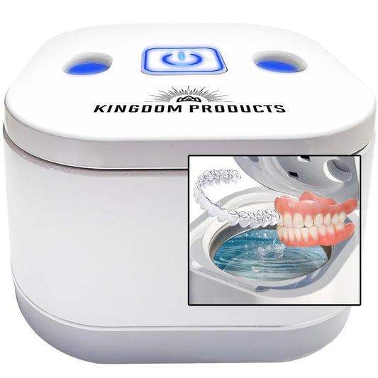 Ultrasonic Retainer Cleaner - 200ML Pod, 45kHz Machine for Dentures, Night Guards & Aligners
