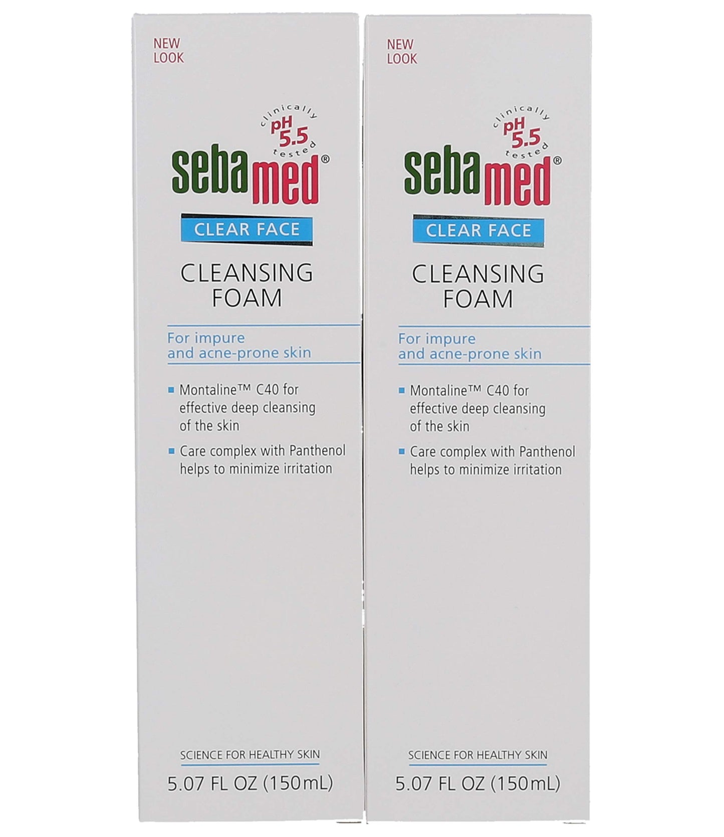 Sebamed Clear Face Cleansing Foam Gentle Face Wash for Impure Oily and Acne-prone Skin 5.07 Fluid Ounces (Pack of 2)