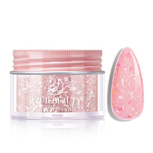 AZUREBEAUTY Grey Glitter Nail Dip Powder Colors 28g/1oz Dipping Powder 2X Shining French Art Starter Manicure Beginner DIY Salon Home Gift Long Lasting Dip Nail Powder