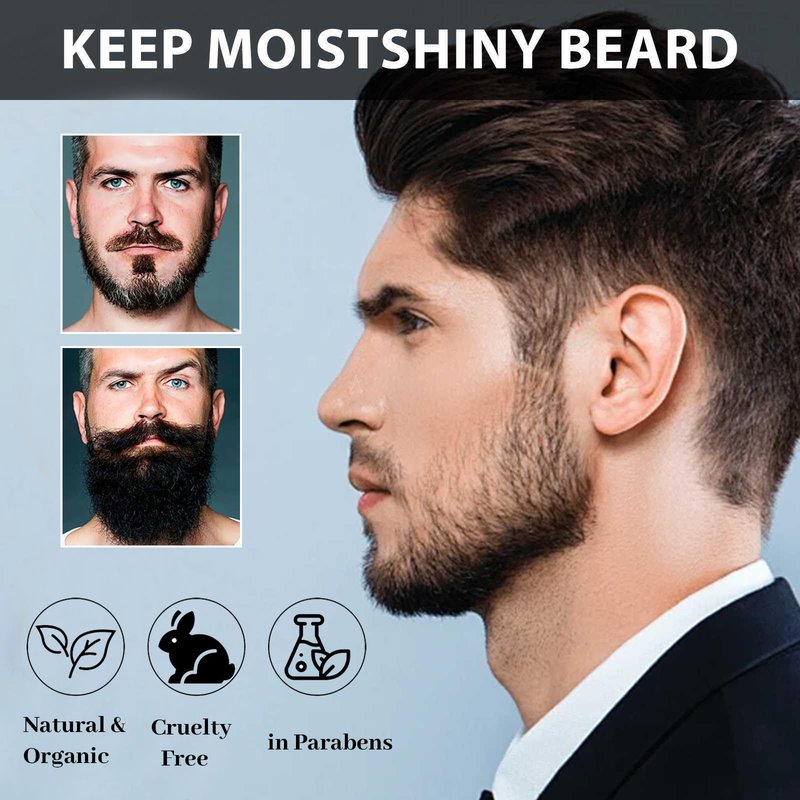 Apolo Para Barba, Estimulante Para Barba Ultra Potente, Bálsamo Para Crecimiento de Barba Para Hombre, Apolo Para Cabello Barba Crema, Beard Beard Growth Oil Stimulating Balm Thicker, Fuller (2pcs)