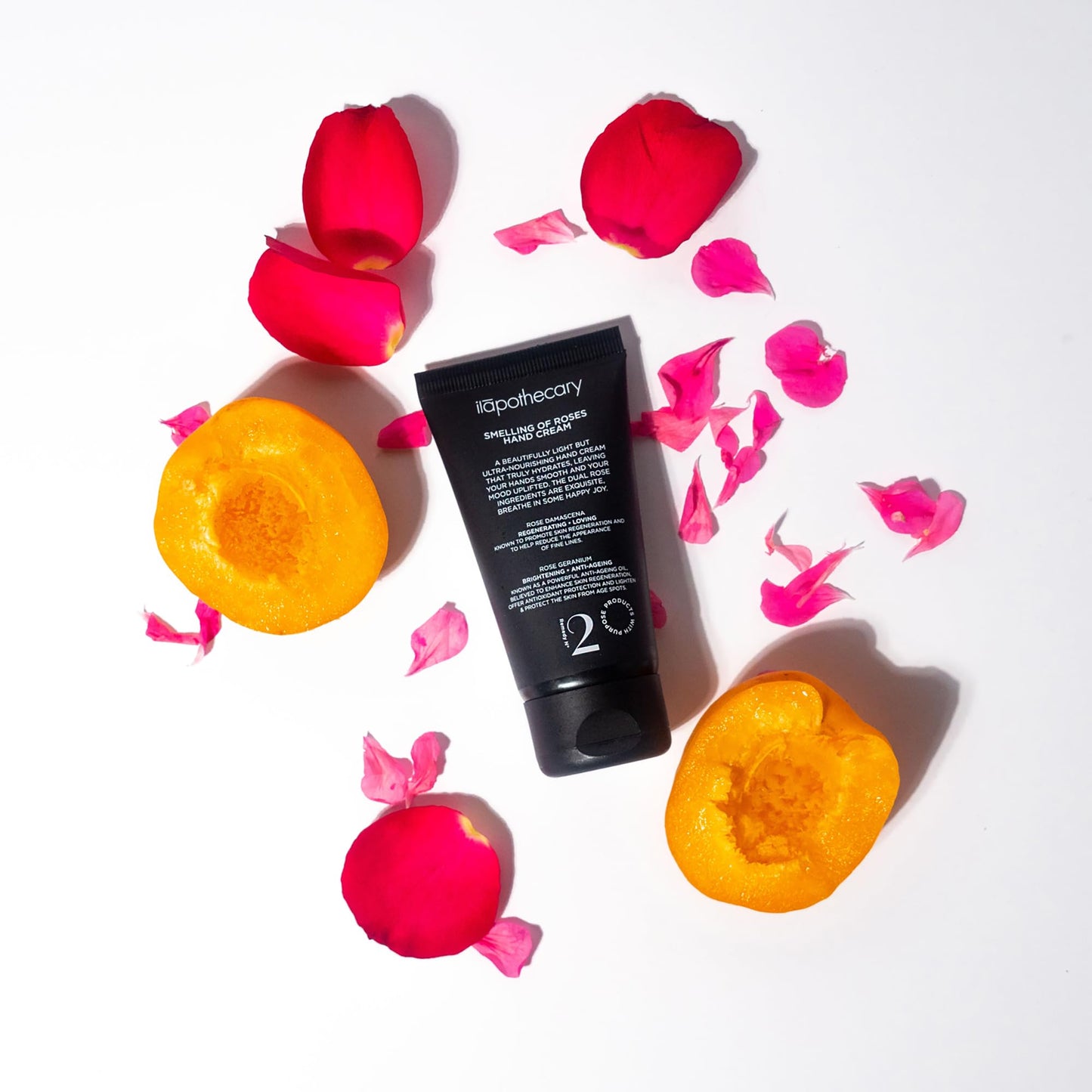 ilapothecary Smelling Of Roses Hand Cream - Hydrating and Anti-Aging Hyaluronic Acid - Gluten Free Hand Lotion - Nourishing with Apricot Oil - 1.76 oz