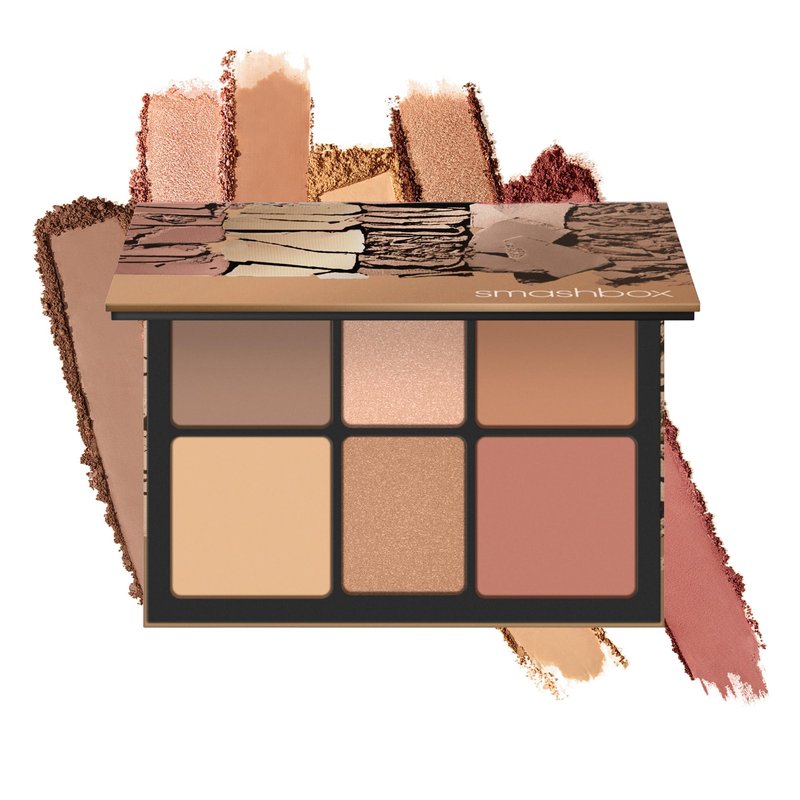 Smashbox The Cali Contour Palette | Six-Shade Contour Kit with Highlighter, Bronzer and Blush to add Dimension + Glow, 0.69 Ounce, Light to Medium