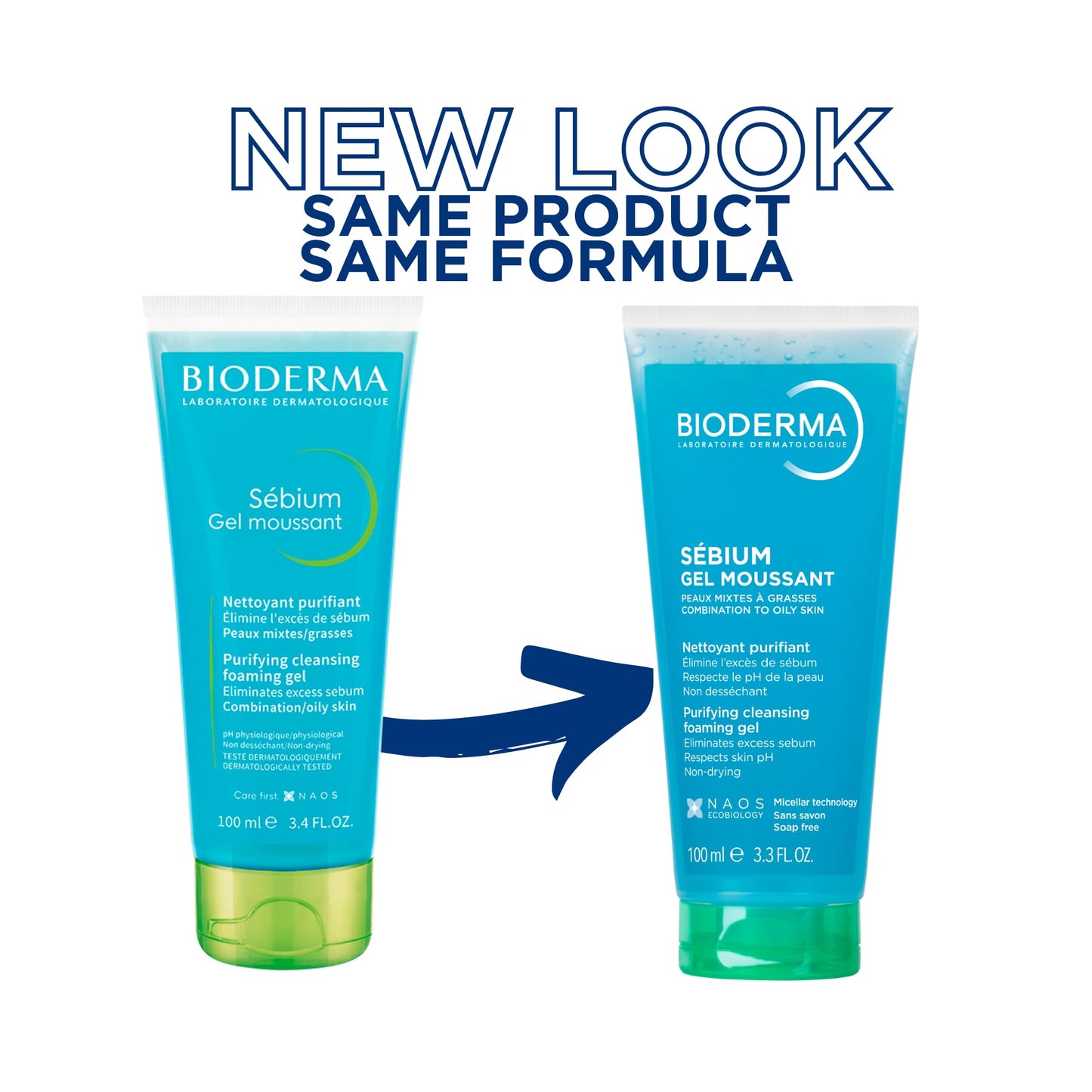Bioderma - Face Cleanser - Sébium - Makeup Removing Cleanser - Skin Purifying - Face Wash for Combination to Oily Skin