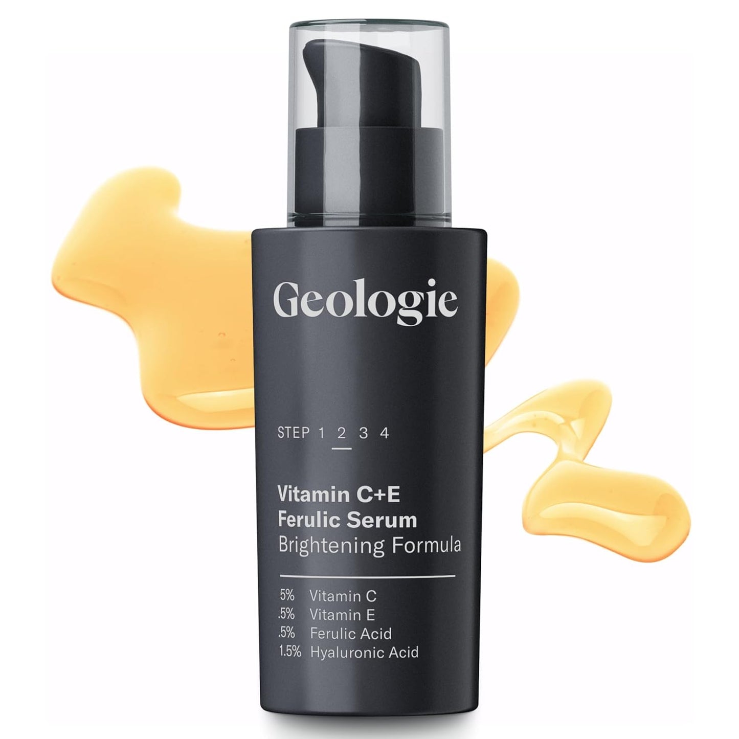 Geologie Vitamin C+E Ferulic Acid Face Serum - Brightening Anti-Aging Gel | 30 ML
