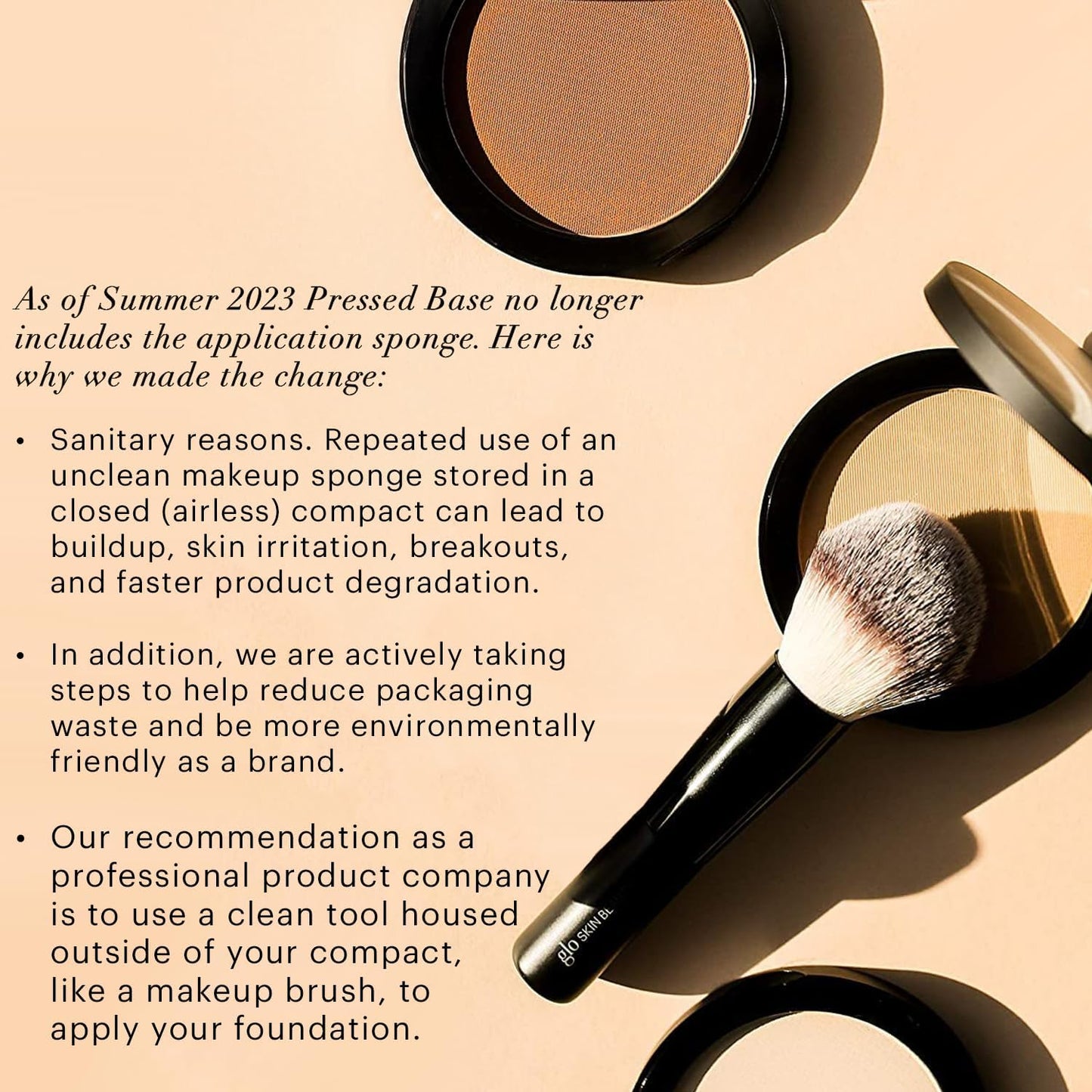 Glo Skin Beauty Pressed Base Powder Foundation, Natural Light – Buildable Sheer to Full Coverage, Long Wear Face Powder Compact, Pressed Powder Makeup for Smooth, Semi-Matte Finish