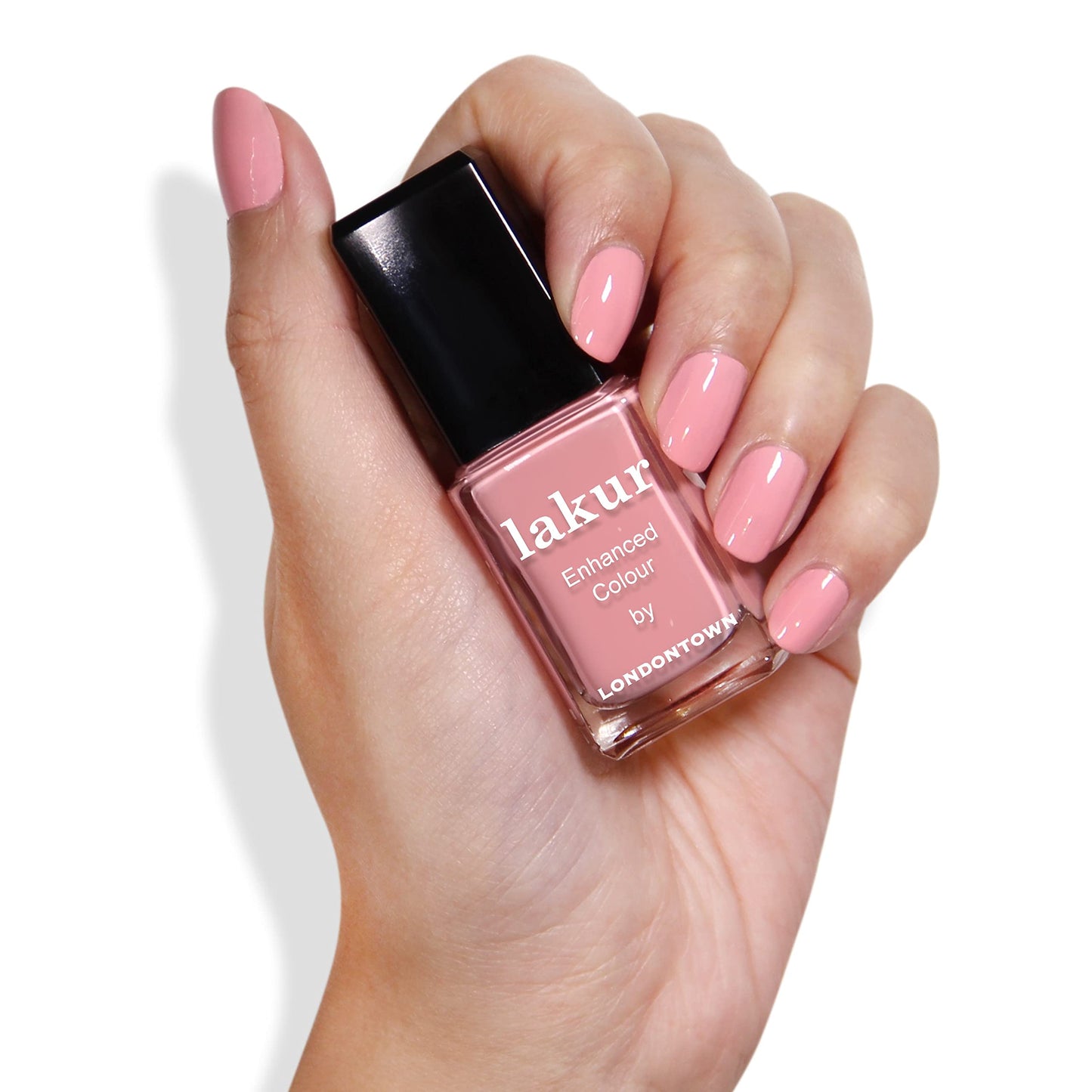 LONDONTOWN Lakur Nail Polish – Pink & Purple Shades, Desert Flower, 0.4 Fl Oz, Long-Lasting, Streak-Free, Chip-Resistant | 21+ Free Non-Toxic Vegan Nail Color, Strengthens & Hydrates Nails