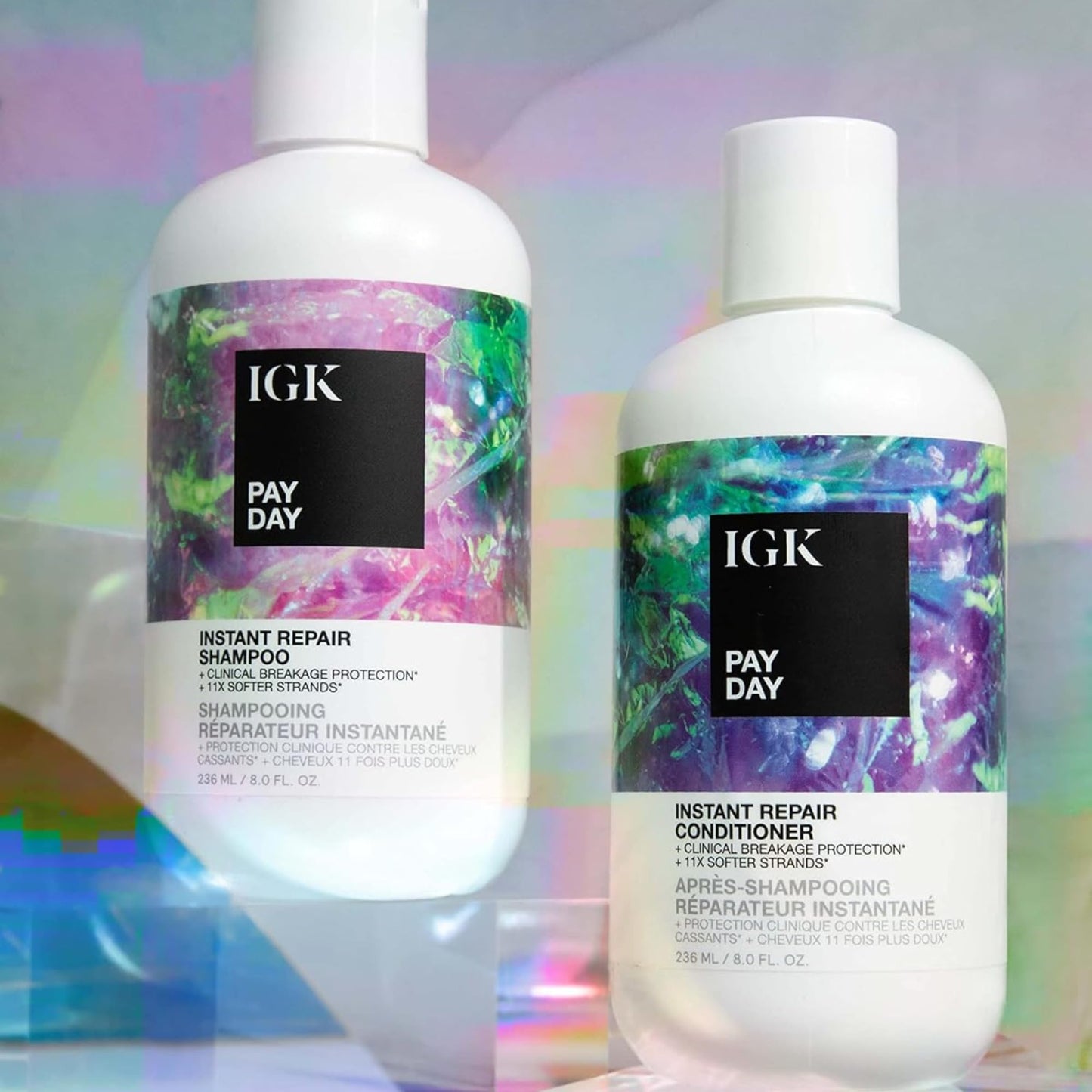 IGK PAY DAY Instant Repair Conditioner | Bond-Building Repair for Dry, Damaged, Over-Processed Hair | Leaves Hair Softer, Smoother and Shinier | 8 Oz