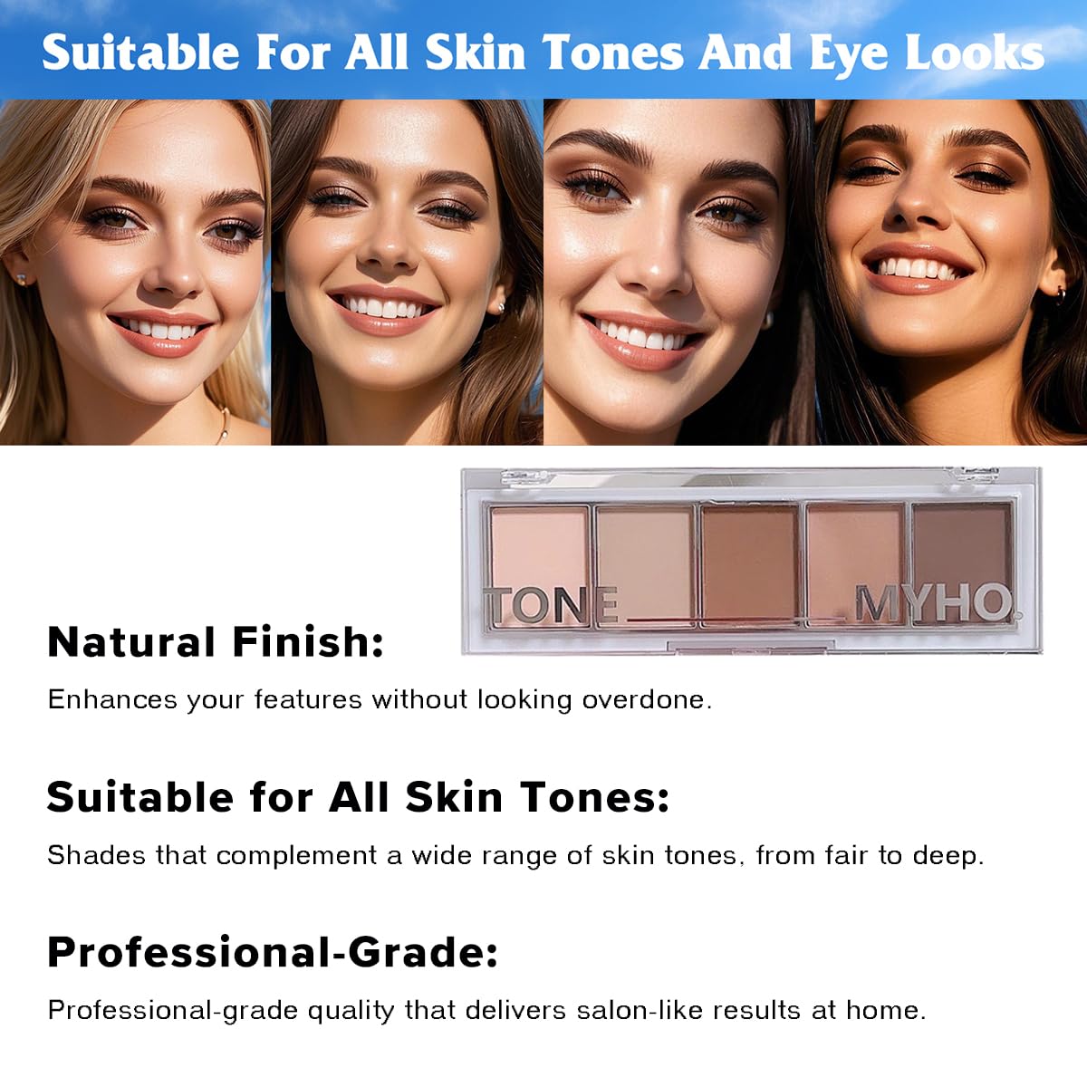 Neutral Naked Brown Eyeshadow Palette - 5 Colors Nude Brown Tones, Velvety Matte, Long-Lasting & Waterproof for Natural Everyday Looks (01#)