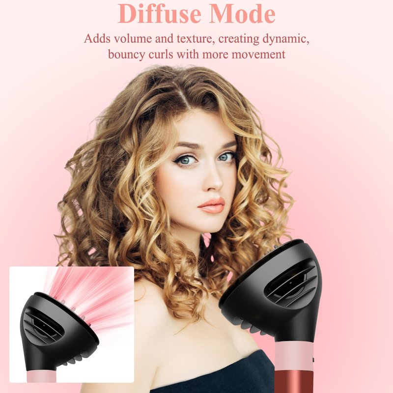 ZEPHBLOW Wave Curl Diffuser for Dyson Airwrap – Dome and Diffuse Modes for Curl Wave Hair, Hair Diffuser Attachment Compatible with Airwrap Styler HS01/05/08, Black