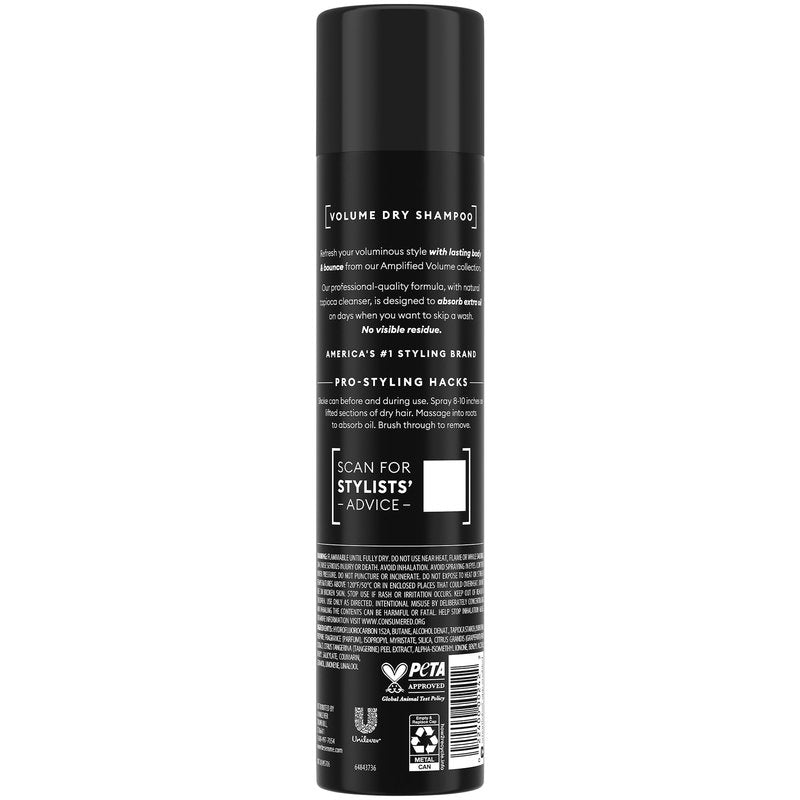 TRESemmé Dry Shampoo Spray, Volume Clean 2-Pack – Refreshes & Absorbs, Warm Petals, 7.3 Oz Ea