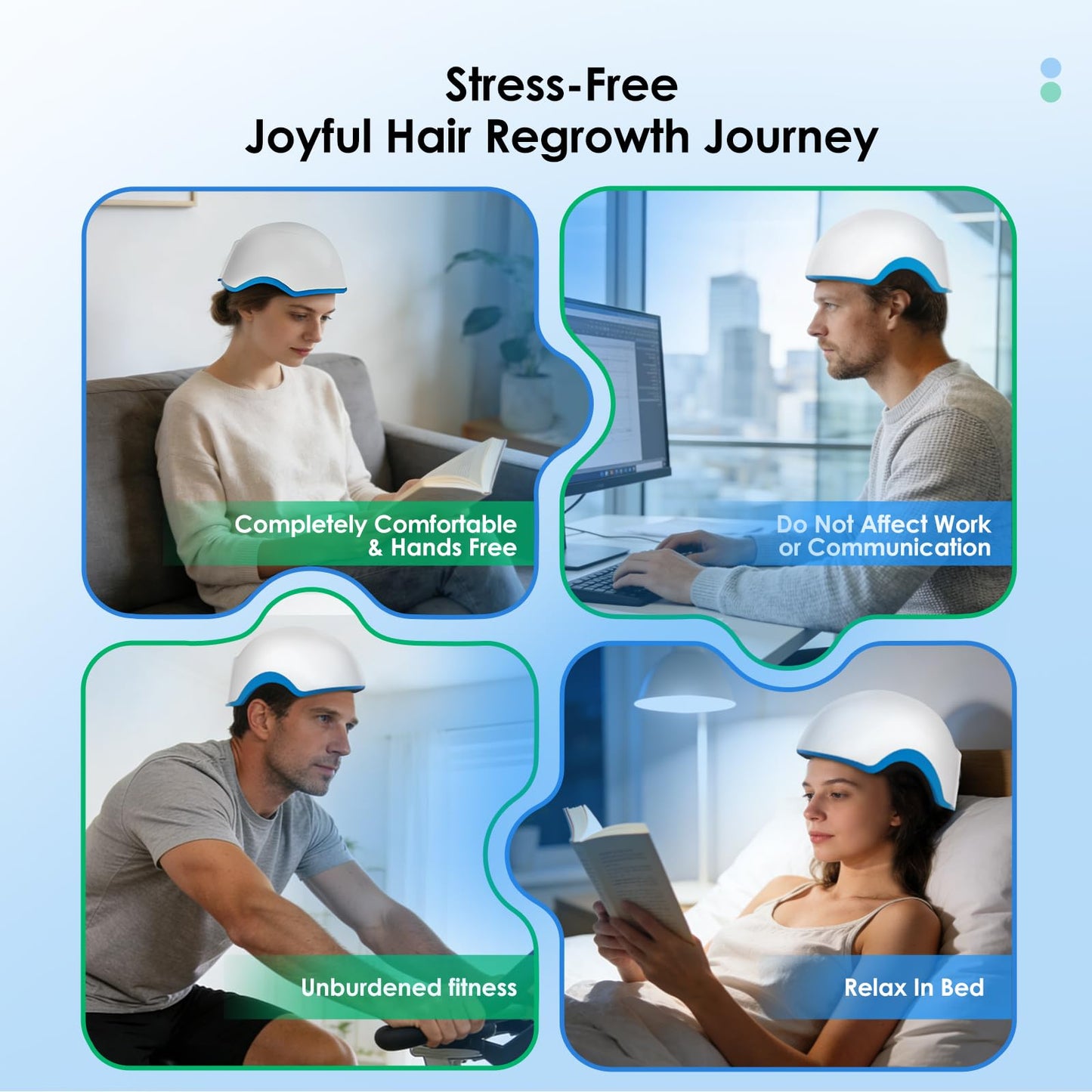 Red Light Therapy for Hair Growth Device, Laser Cap for Hair Regrowth, FDA Therapy Hair Loss Treatment System