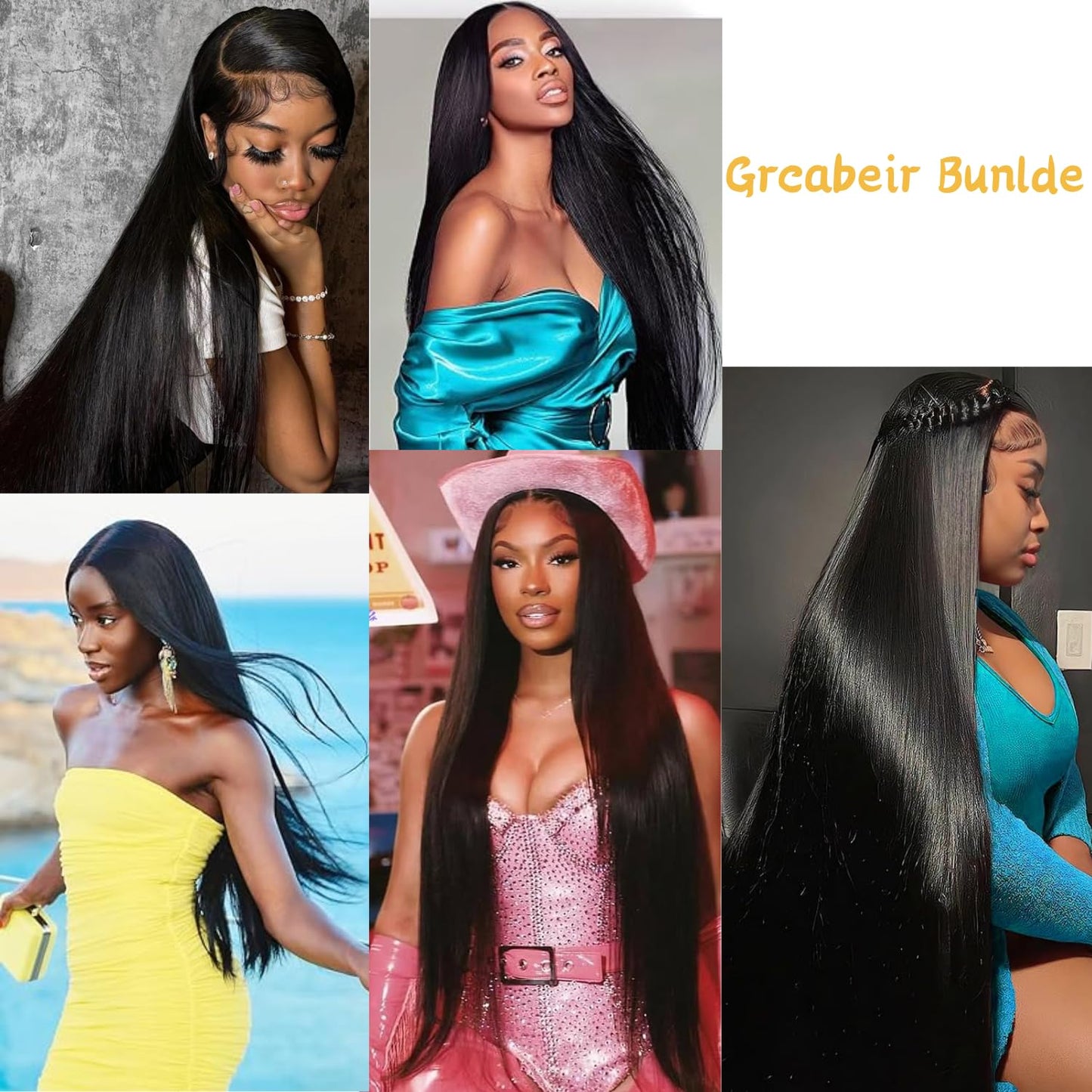 Human Hair Bundles Straight 3 Bundles Human Hair 16 18 20 Inch 100% Unprocessed 12A Brazilian Virgin Hair Bundles Weave Straight Human Hair Extensions