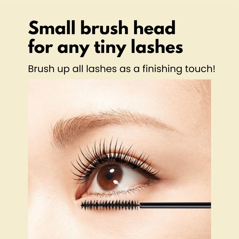 Heroine Make by KissMe Mini Waterproof Mascara | Black Waterproof Formula for Long-Lasting Volume and Length | Hypoallergenic | Curling and Smudge-Proof | Made in Japan