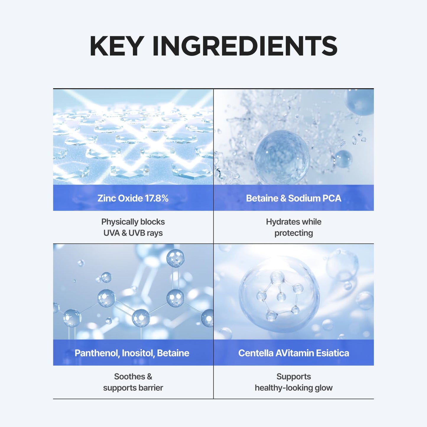 ISNTREE Hyaluronic Acid Natural Suncream SPF 50, Mineral Sunscreen, Gentle Tone-Up Effect, Hydrating Daily Sun Cream, Sensitive Skin Friendly, Korean Skincare, 50ml