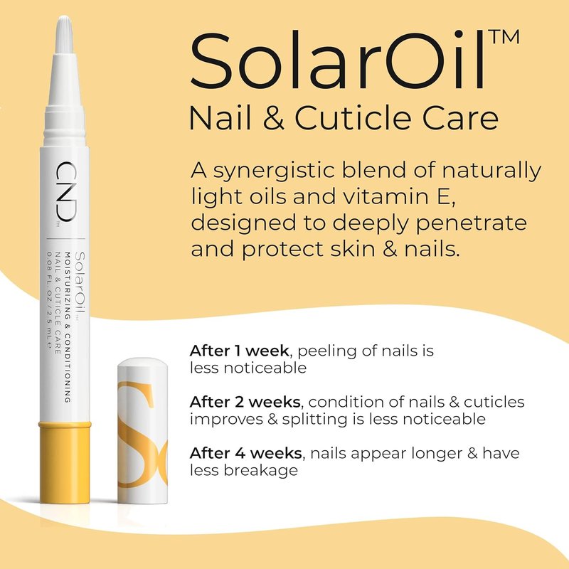 CND SolarOil Cuticle Oil Pen | Keratin Nail Treatment, Travel-Sized & On-the-Go