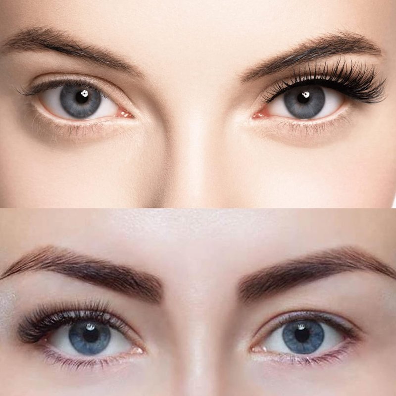 Short Faux Mink Eyelashes - Natural Look Wispy 9-11mm | 20 Pairs Reusable Black