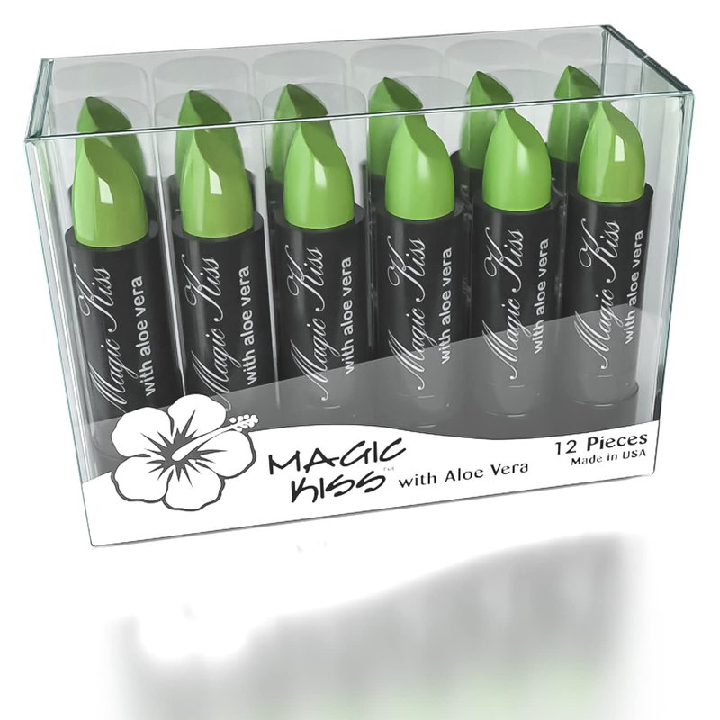Color Changing Aloe Vera Lipstick Set - Pack of 12 | Made in USA - Vibrant Shades