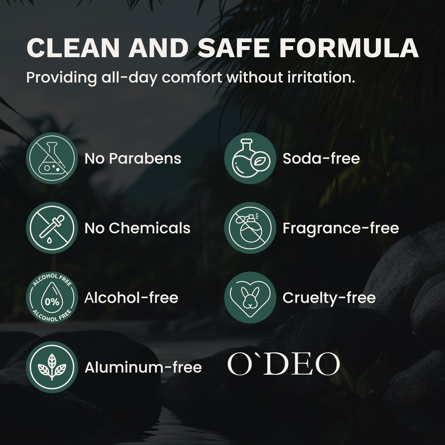 ODEO Aluminum Free Deodorant for Men All Natural Deodorant Spray Organic Deodorant 4 fl oz Unscented for Sensitive Skin