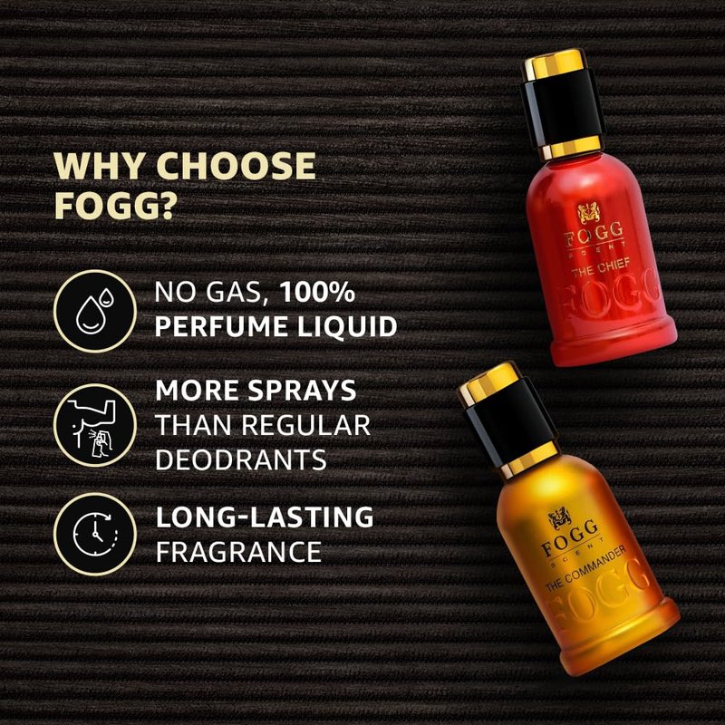 Fogg Scent Gift Set Of Two, 50Ml + 50Ml(Chief And Commander)