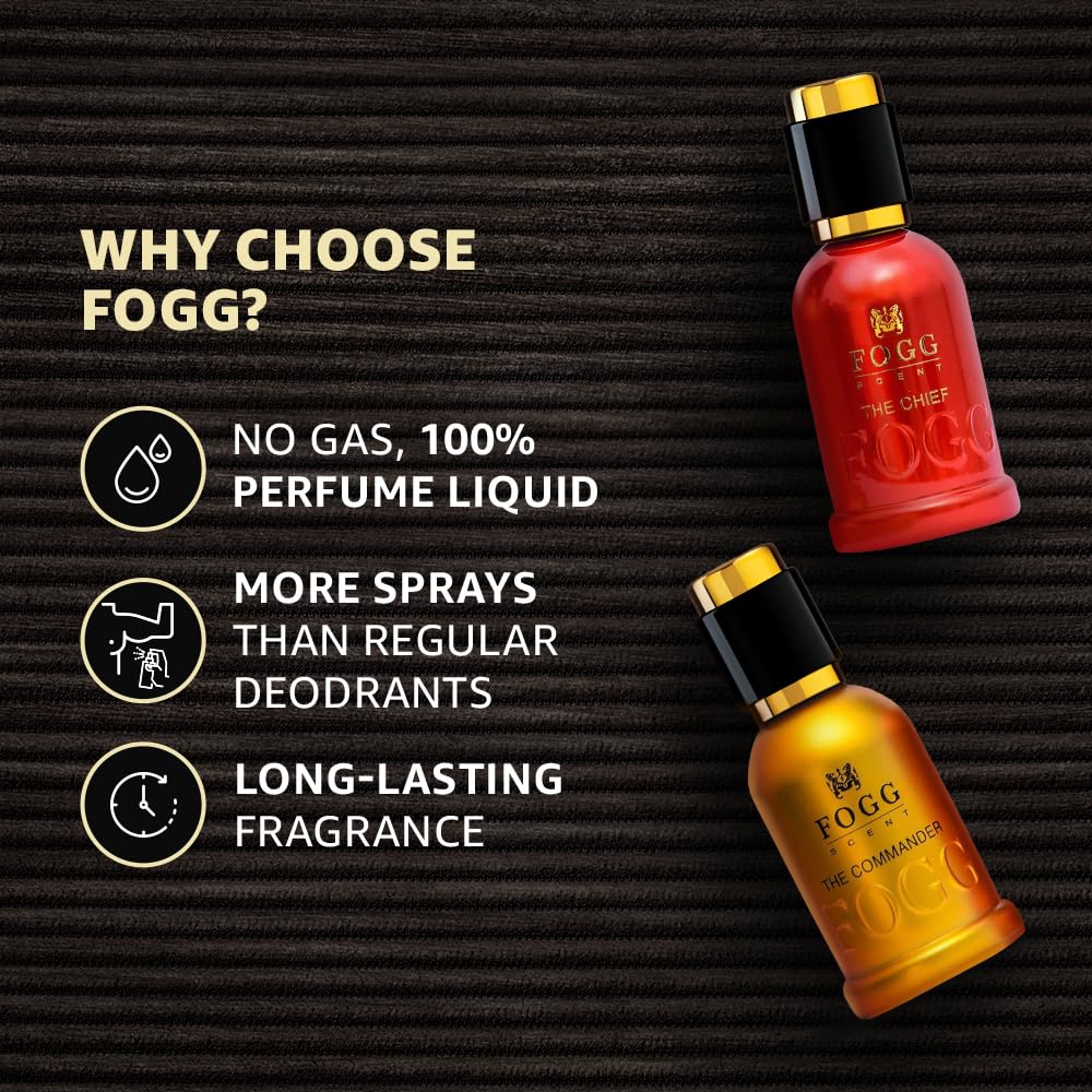 Fogg Scent Gift Set Of Two, 50Ml + 50Ml(Chief And Commander)