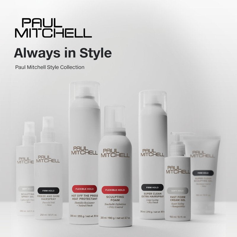 Paul Mitchell Super Clean Hairspray, Fast Drying, Adds Texture + Flexible Hold, For All Hair Types, 9.5 oz