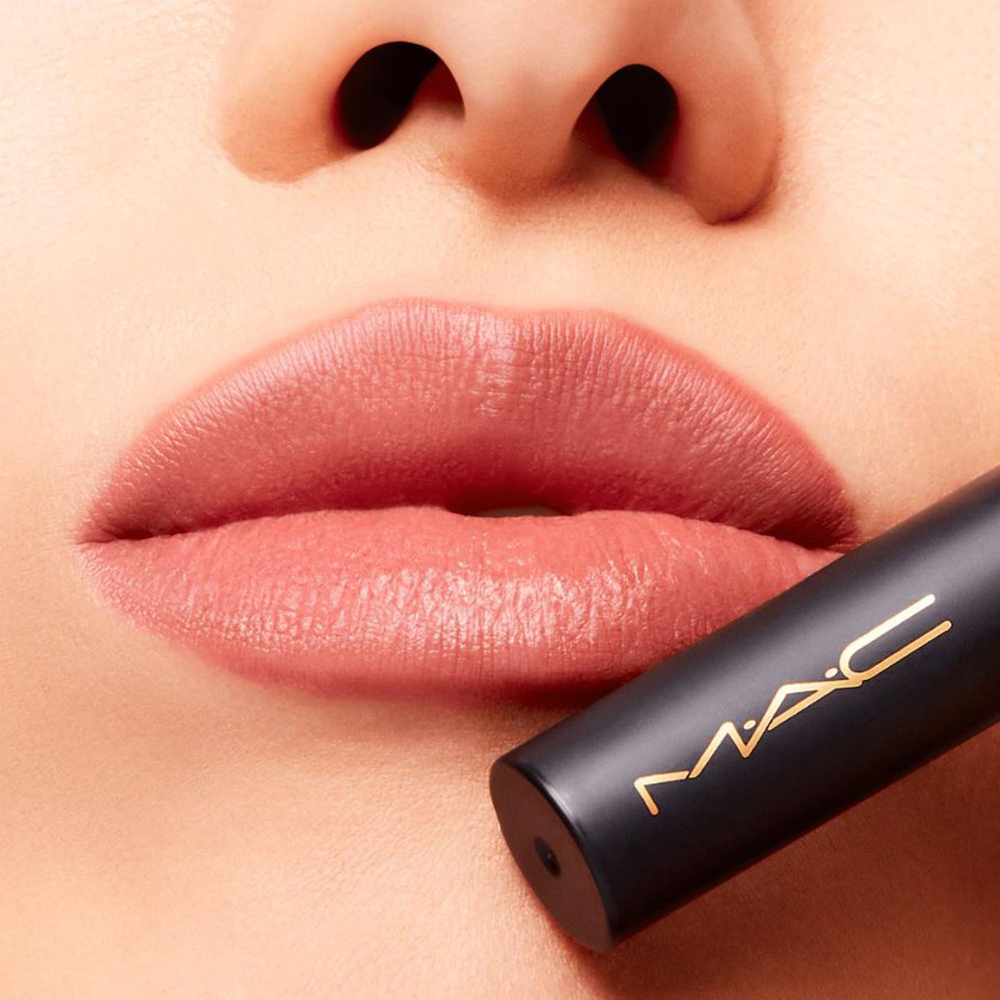 MAC Cosmetics Powder Kiss Velvet Blur Slim Stick Moisturising Matte Lipstick Shade Over the Taupe
