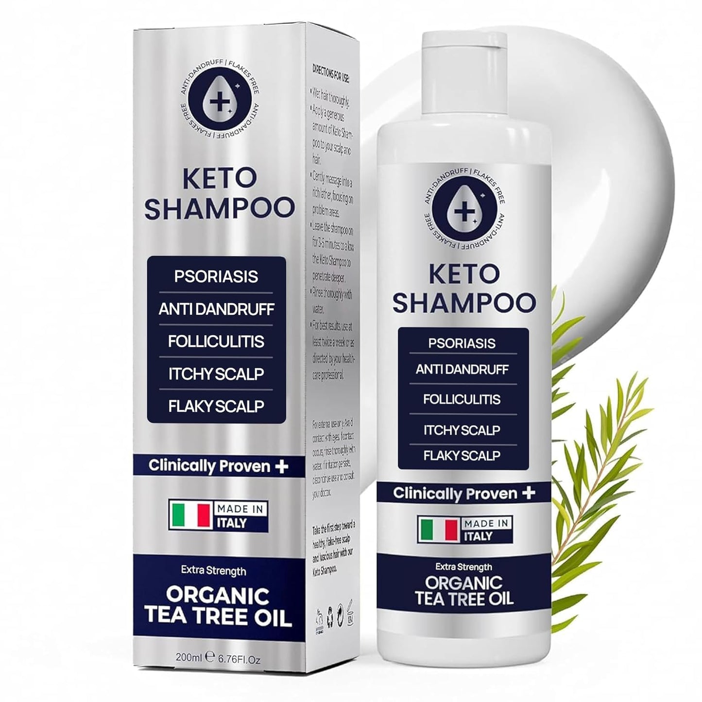 Psoriasis Shampoo - Medicated Anti-Dandruff Treatment for Flakes & Seborrheic Dermatitis | 200ml