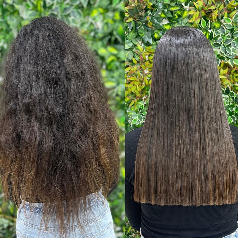 Brazilian Straight Keratin Hair Straightener Cream - Smoothing Treatment for All Hair Types | 3PC Set