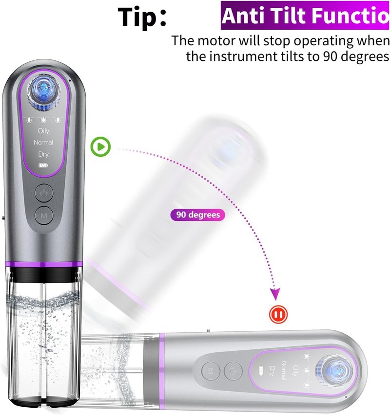 Blackhead Remover Vacuum - Hydrating Pore Cleaner & Pimple Extractor | USB Rechargeable Beauty Device