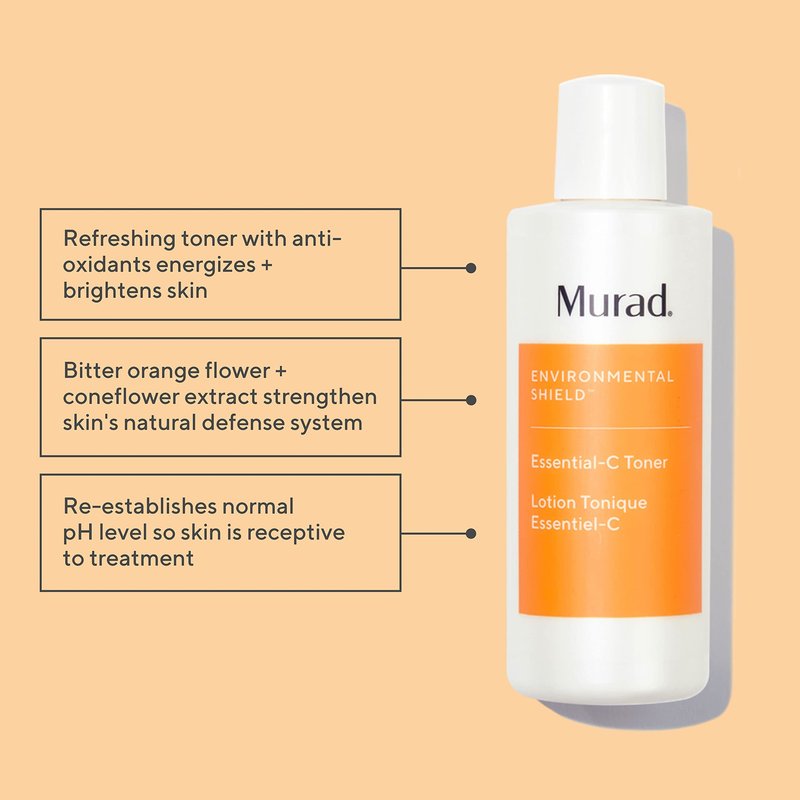 Murad Essential-C Toner – Moisturizing Vitamin C Face Toner with Antioxidants to Refresh, Hydrate, and Restore Radiance – 6 Fl Oz