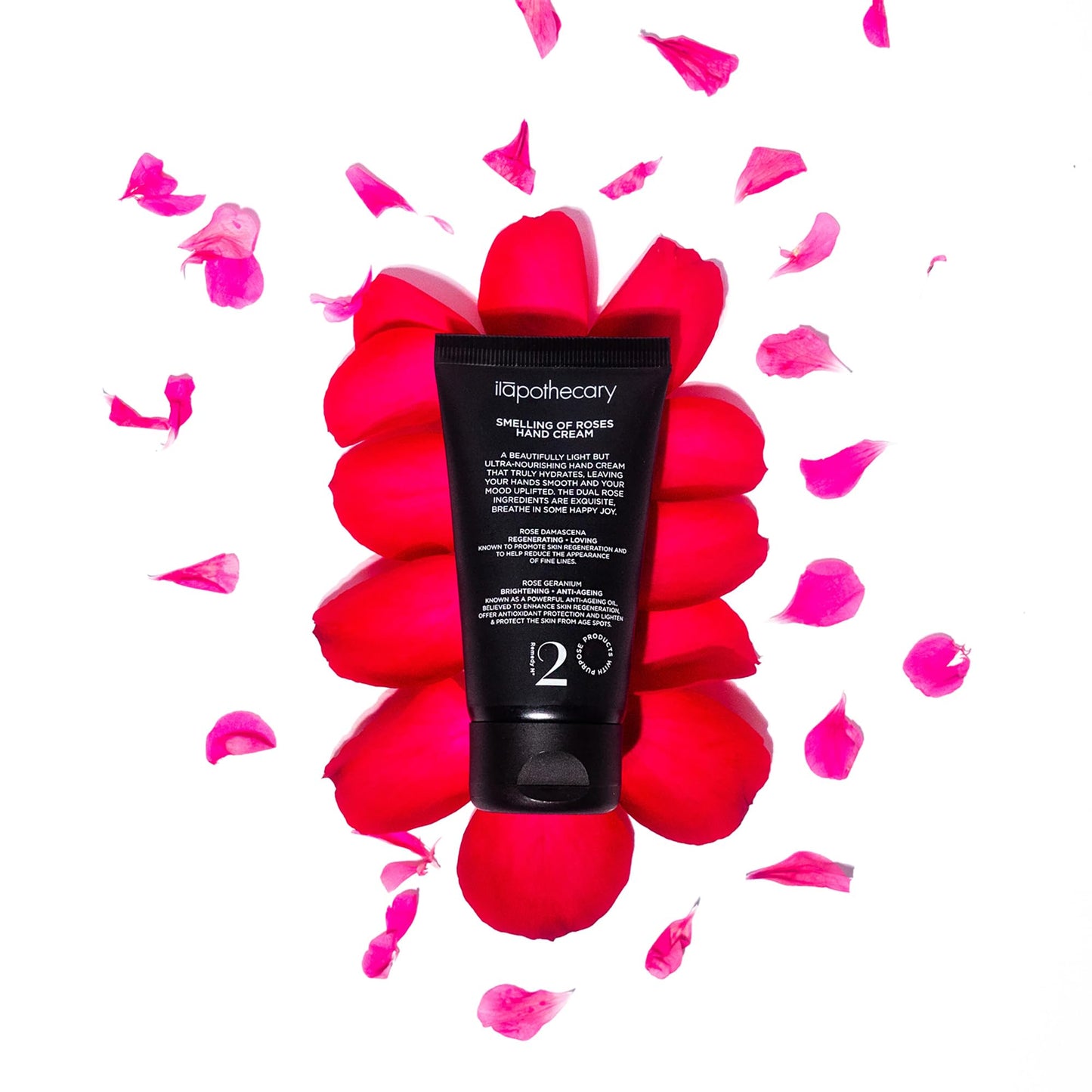 ilapothecary Smelling Of Roses Hand Cream - Hydrating and Anti-Aging Hyaluronic Acid - Gluten Free Hand Lotion - Nourishing with Apricot Oil - 1.76 oz