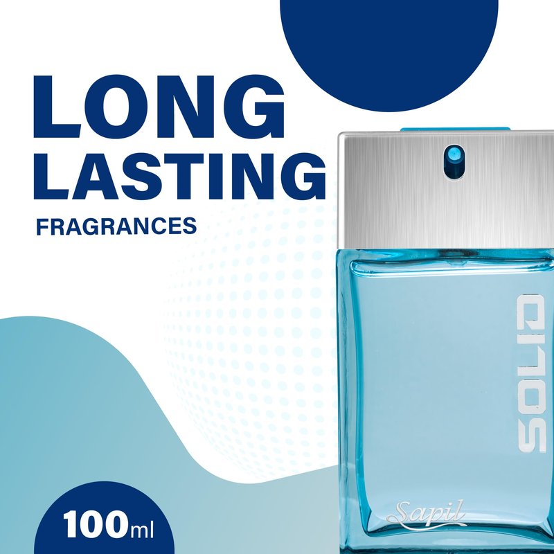 Sapil Solid Eau de Toilette for Men – Long-Lasting Dubai Toilette – Citrus, Woody, Musky & Warm Spicy Scent with Fresh & Powdery Notes – 3.4 Oz(100ml) –Premium Arabic Toilette for Daily & Evening Wear
