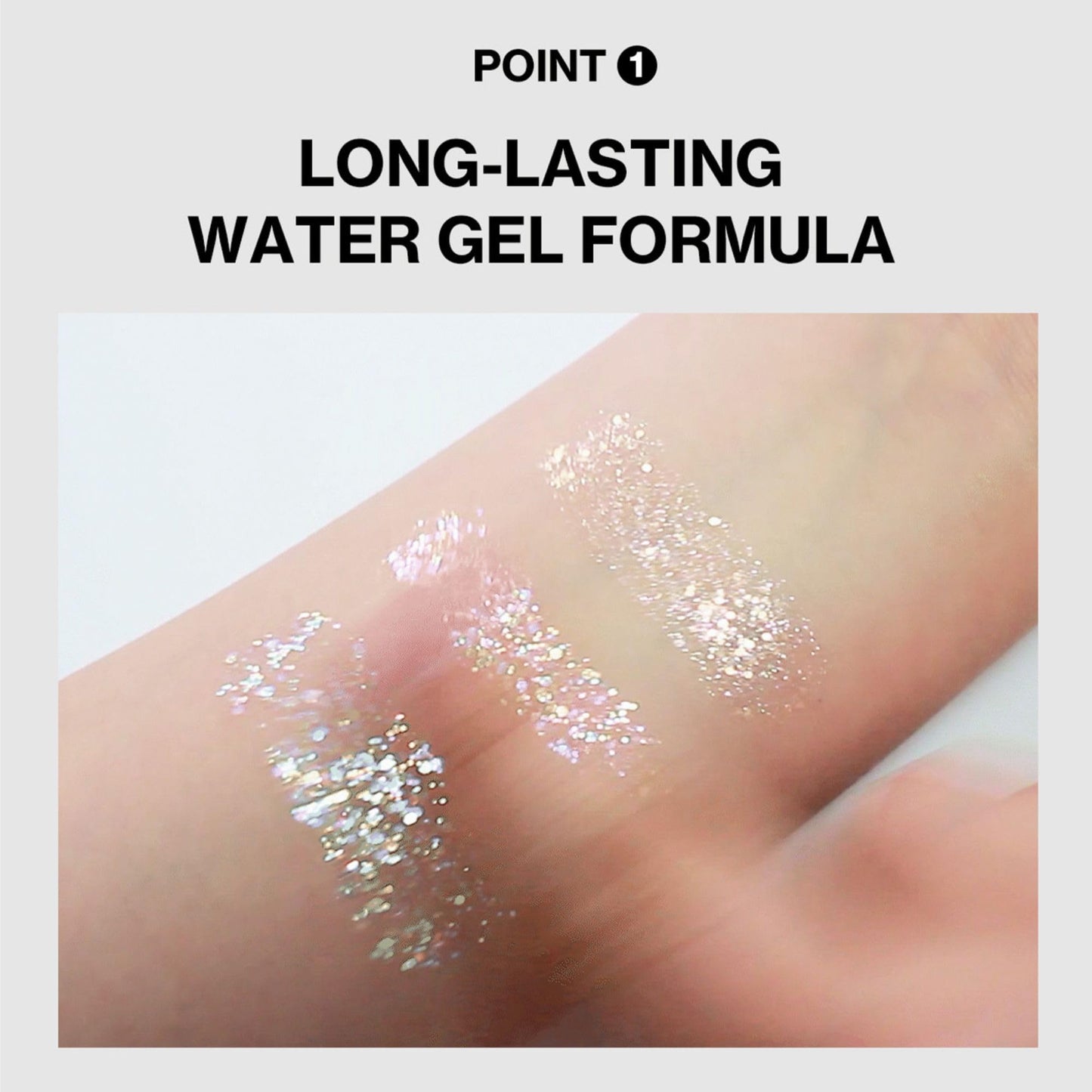 UNLEASHIA Get Loose Glitter Gel Mini, Face & Body Glitter Gel, Holographic Sparkle Makeup for Eyes, Cheeks & Collarbone, Festival & Party Makeup, Vegan (No.2 Starlit Chaser)